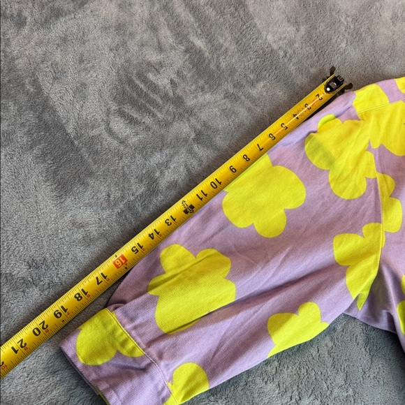 NWT Lucy & Yak Lenny Shirt Organic Twill Purple Yellow Size XL - Picture 12 of 13
